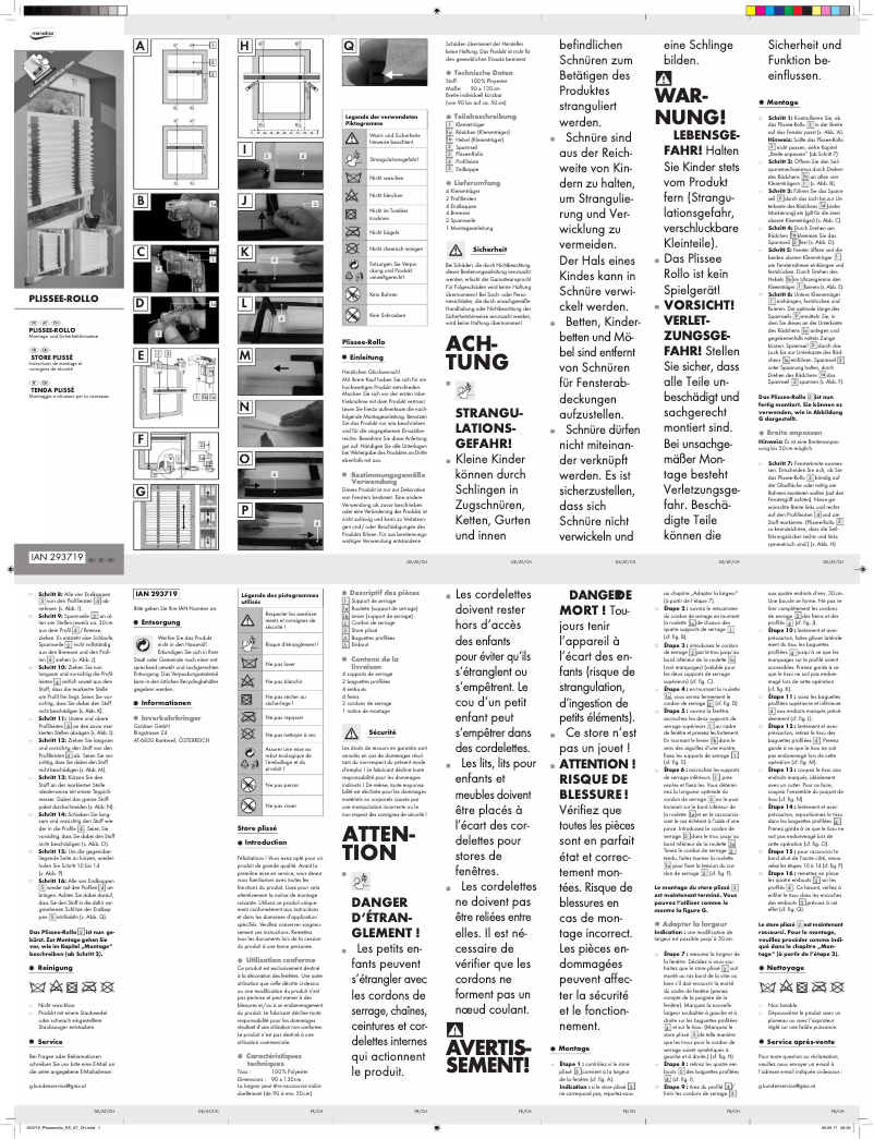 Page 1 de la notice Manuel utilisateur Meradiso IAN 293719