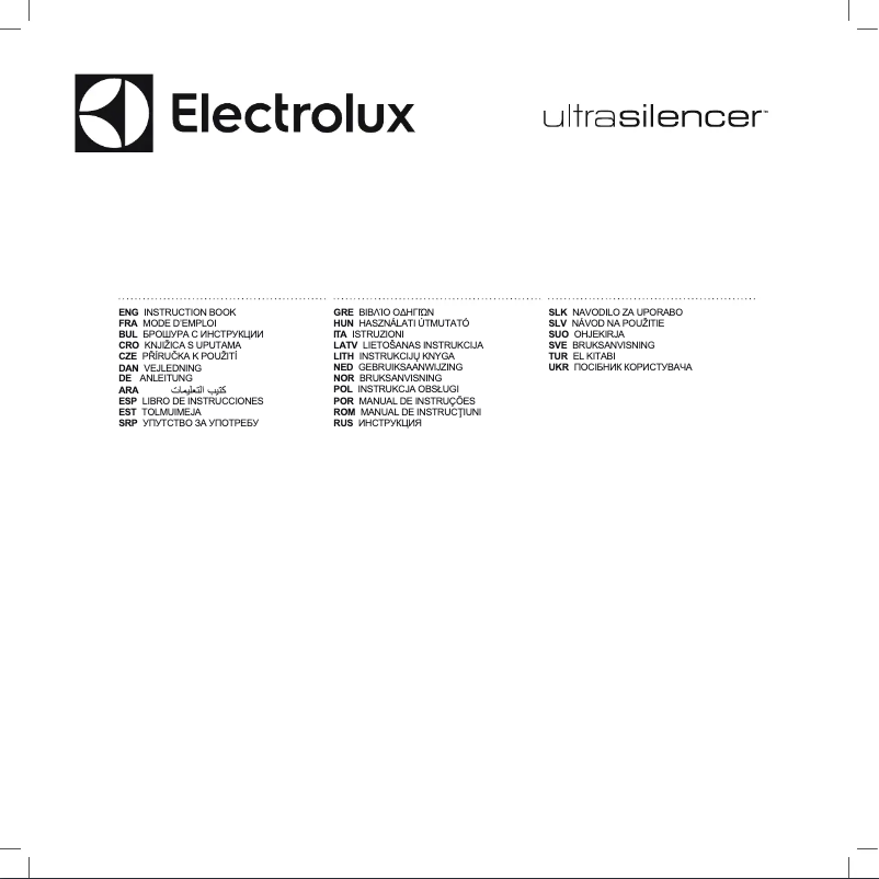 Página 1 del manual Manual de usuario Electrolux UltraSilencer EUS87DBM