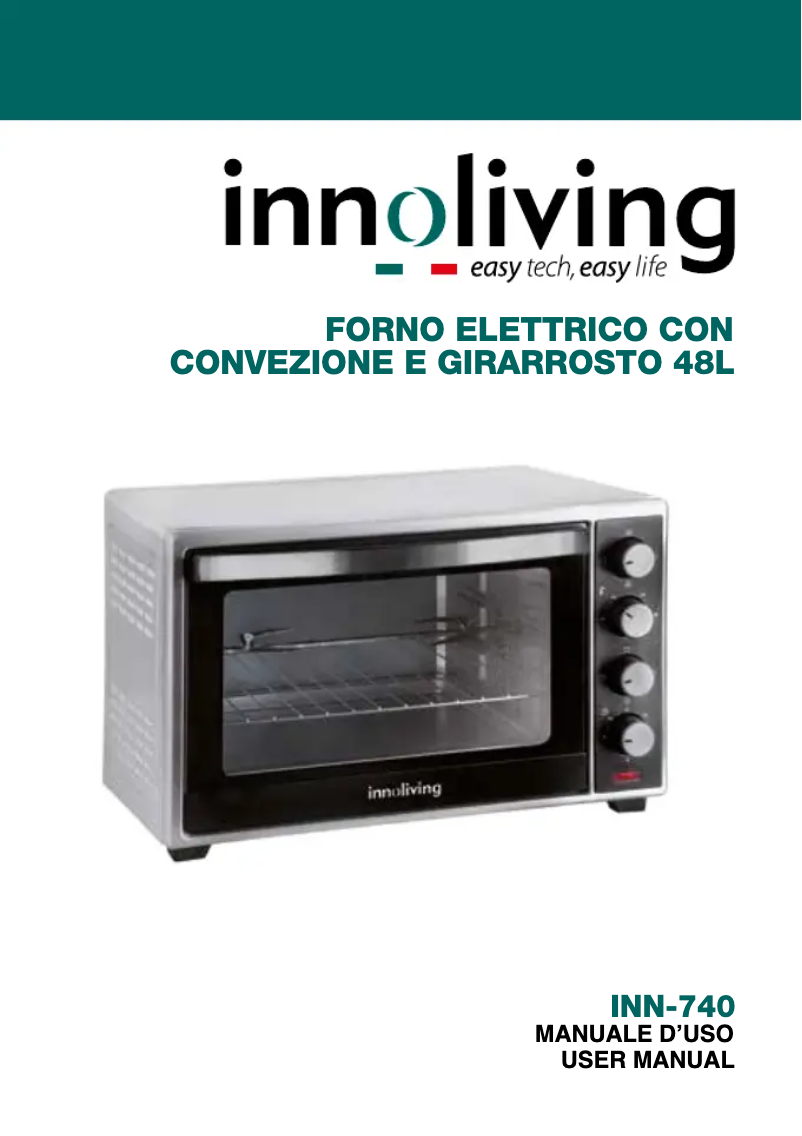 Imagen de la primera página del manual del dispositivo INN-740