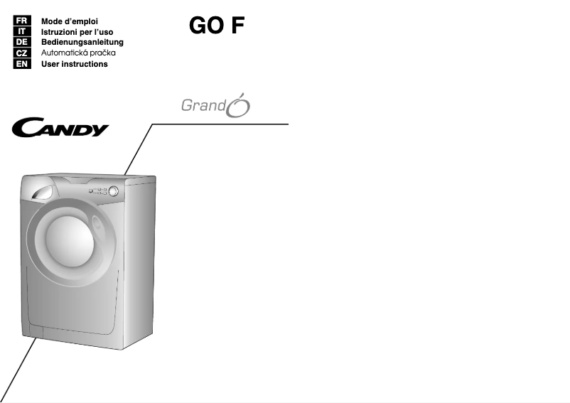 Image de la première page du manuel de l'appareil GO F126/L-S