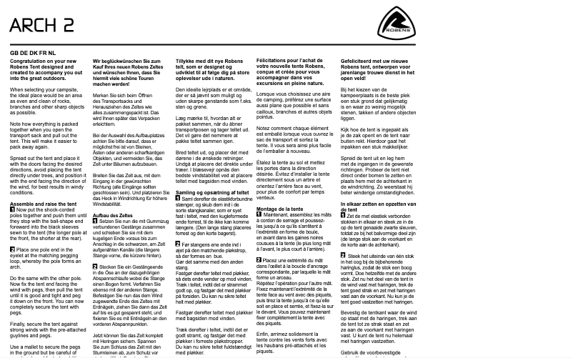 Image de la première page du manuel de l'appareil Arch 2