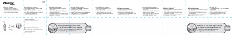 Page n°1 - Manuel utilisateur Master Lock 4692