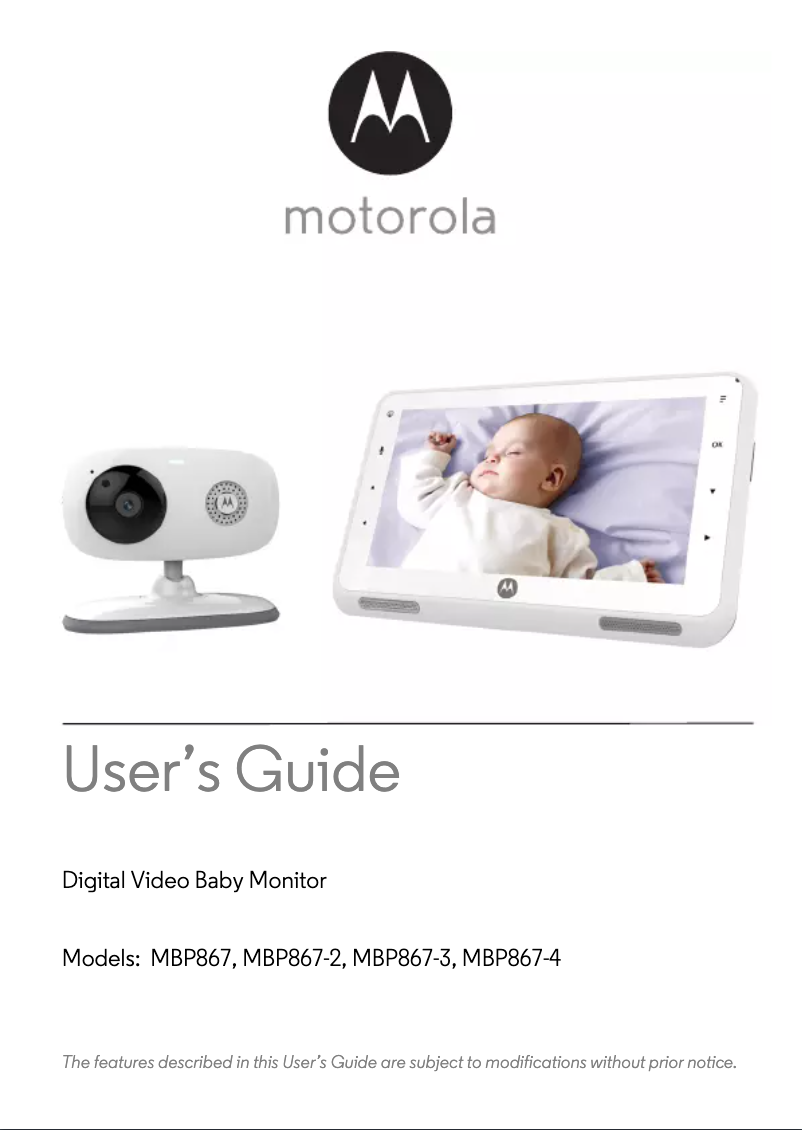 Page 1 de la notice Manuel utilisateur Motorola MBP867-2