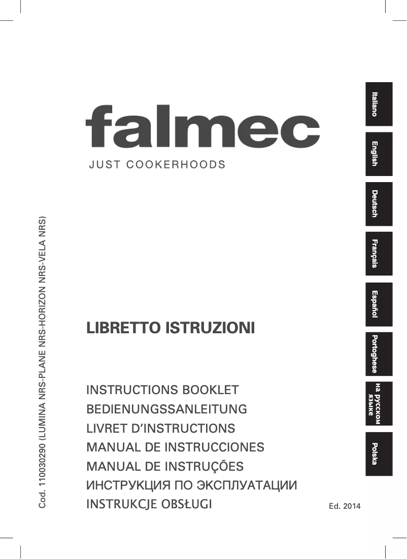 Page 1 de la notice Manuel utilisateur Falmec Horizon NRS