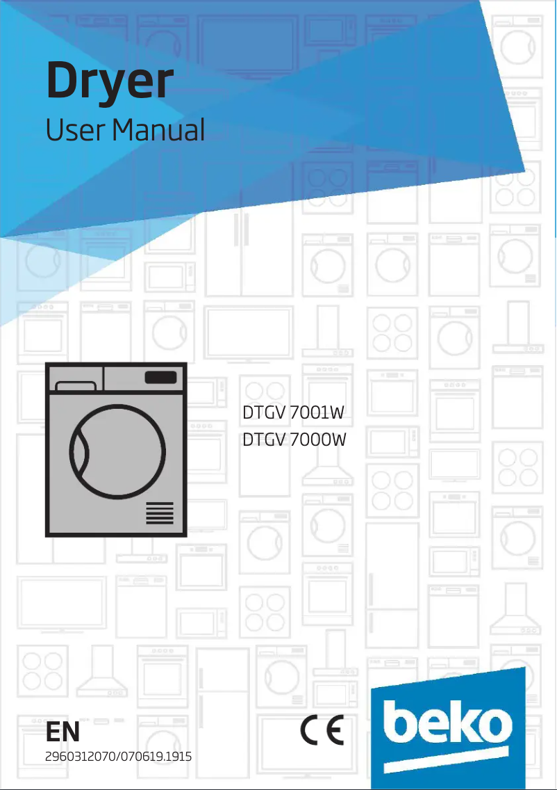 Page 1 de la notice Manuel utilisateur Beko DTGV7000W