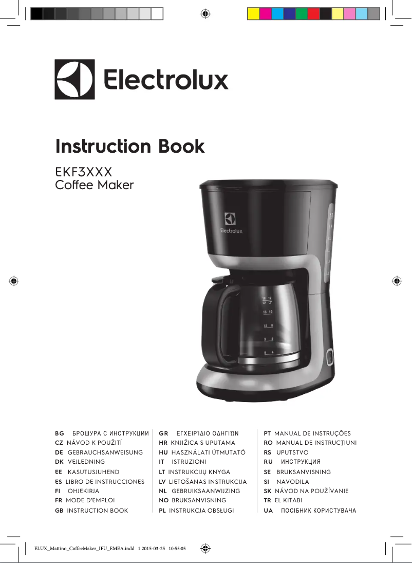 Page n°1 - Manuel utilisateur Electrolux EKF3300
