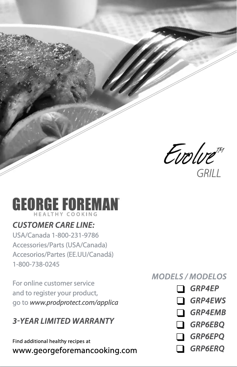 Page n°1 - Manuel utilisateur Applica GRP4842P
