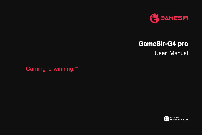 Image de la première page du manuel de l'appareil G4 Pro