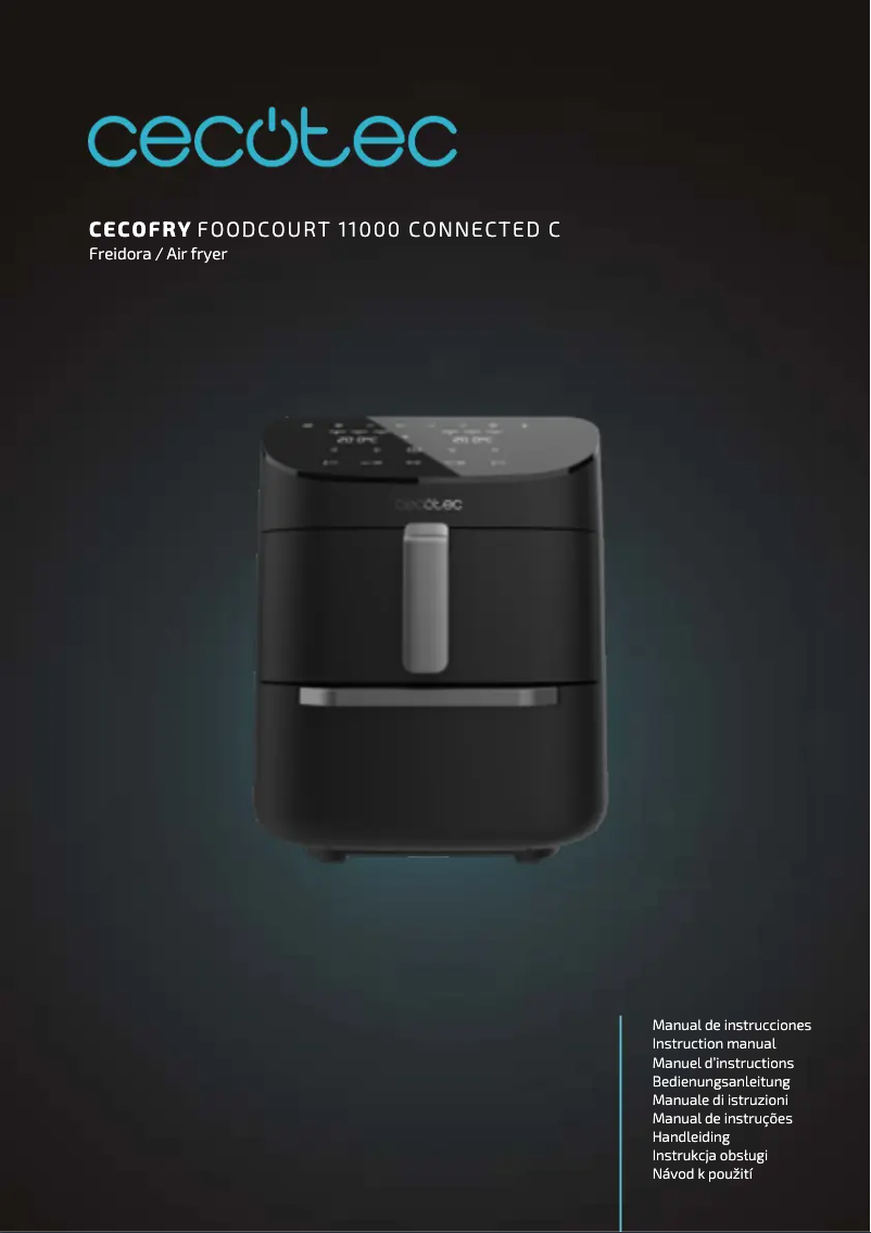 Image de la première page du manuel de l'appareil Cecofry FoodCourt 11000 Connected C