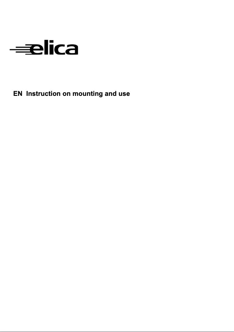 Page n°1 - Manuel utilisateur Elica Pearl