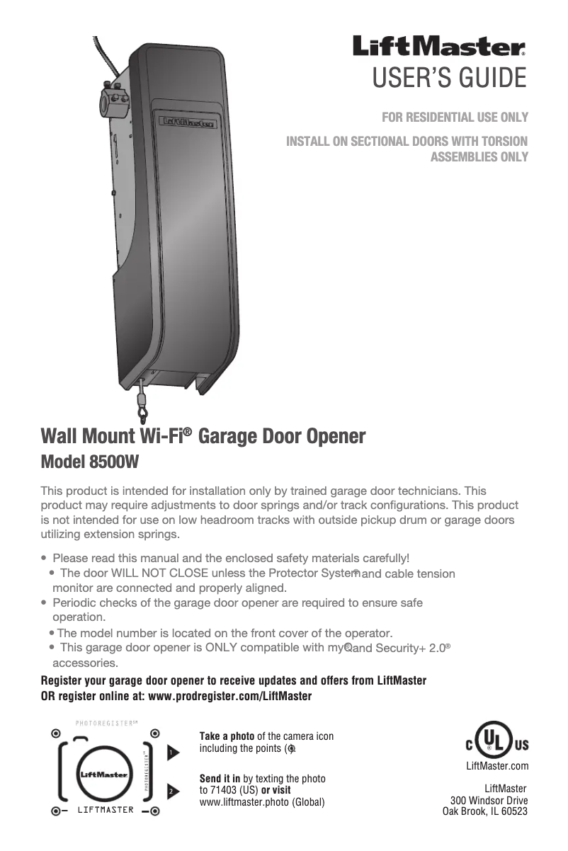 Image de la première page du manuel de l'appareil 8500W