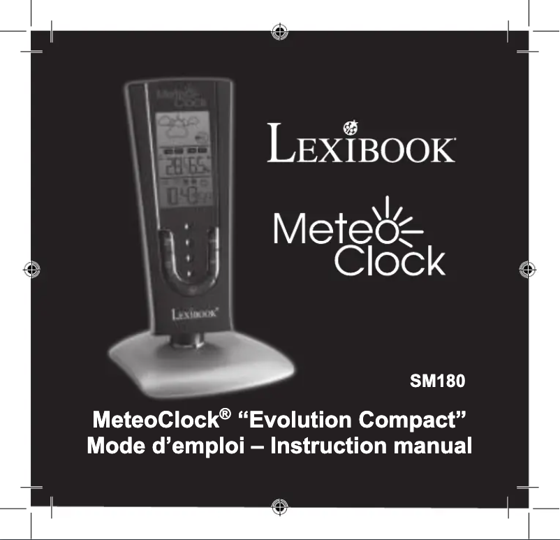 Página 1 del manual Manual de usuario Lexibook MeteoClock SM180