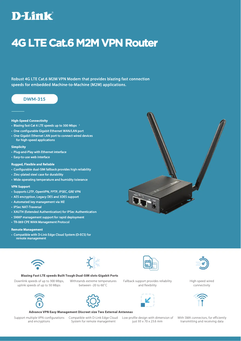 Image de la première page du manuel de l'appareil DWM-315