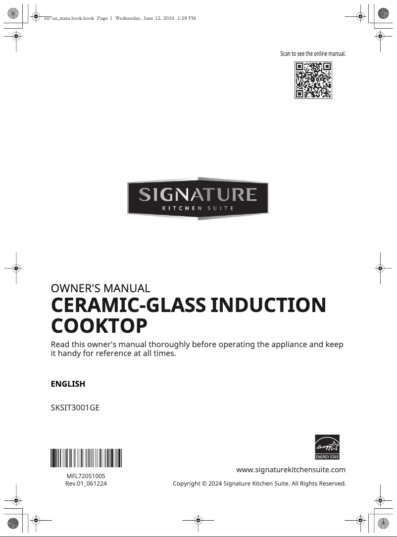 Page n°1 - Manuel utilisateur Signature SKSIT3001GE