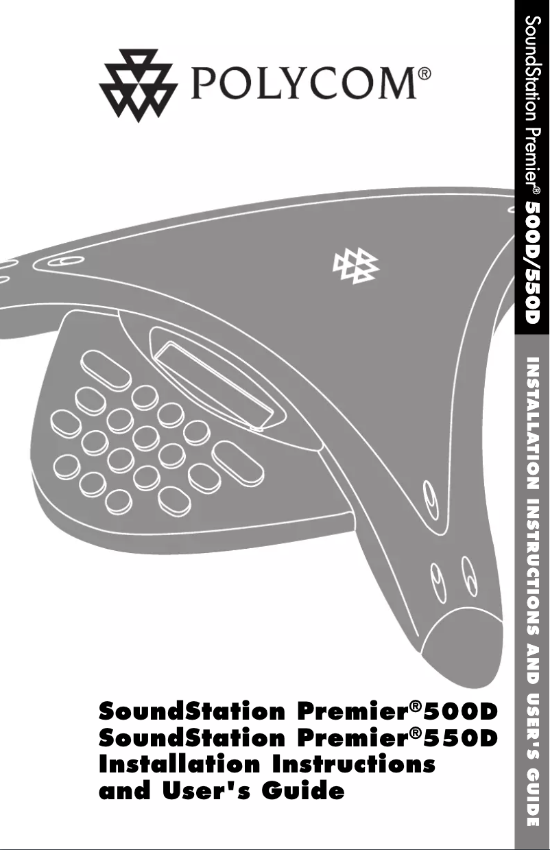 Page n°1 - Manuel utilisateur Polycom SoundStation Premier 500D