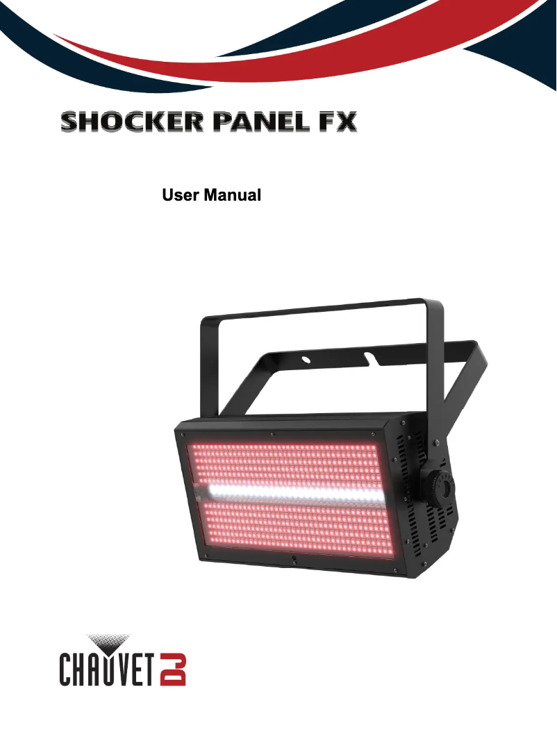 Page 1 de la notice Manuel utilisateur Chauvet Shocker Panel FX