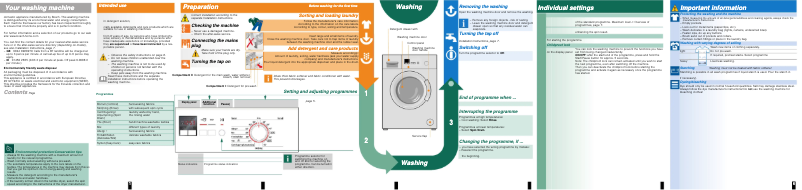 Page 1 de la notice Manuel utilisateur Bosch WAB24166SN