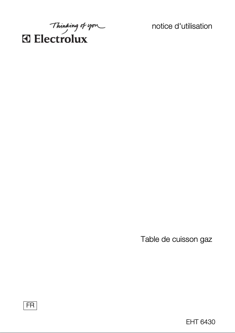 Page 1 de la notice Manuel utilisateur Electrolux EHT6430P