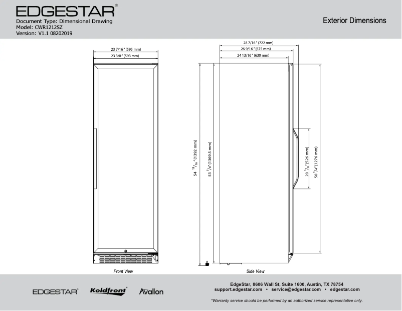 Image de la première page du manuel de l'appareil CWR1212SZ