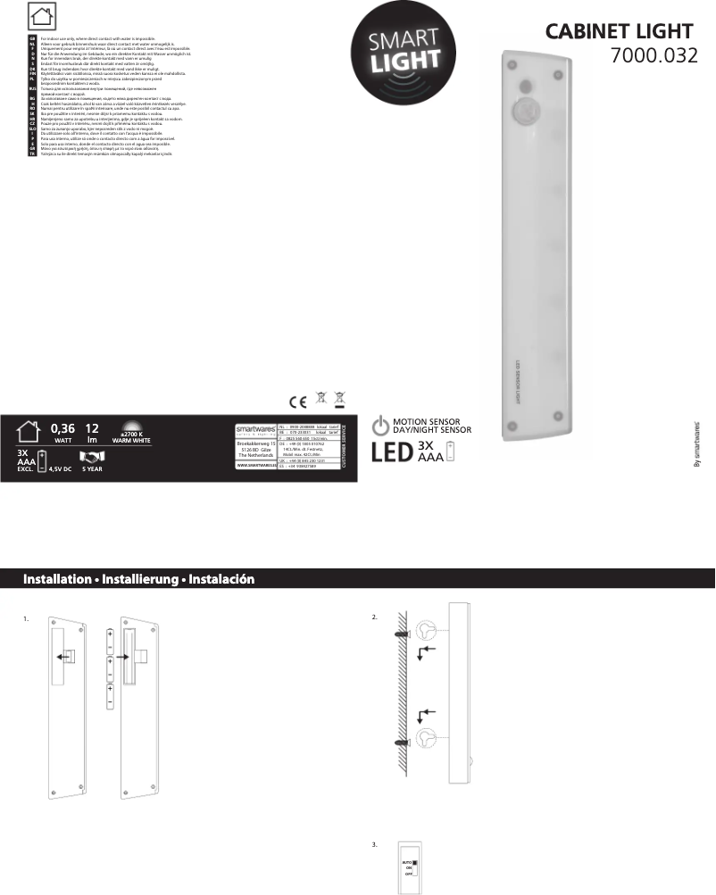 Page n°1 - Manuel utilisateur Smartwares 10.053.46