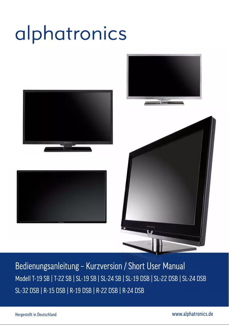 Page n°1 - Manuel utilisateur Alphatronics SL-24 SB