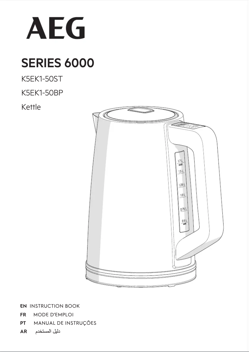 Page 1 de la notice Manuel utilisateur AEG Series 6000 K5EK1-50ST