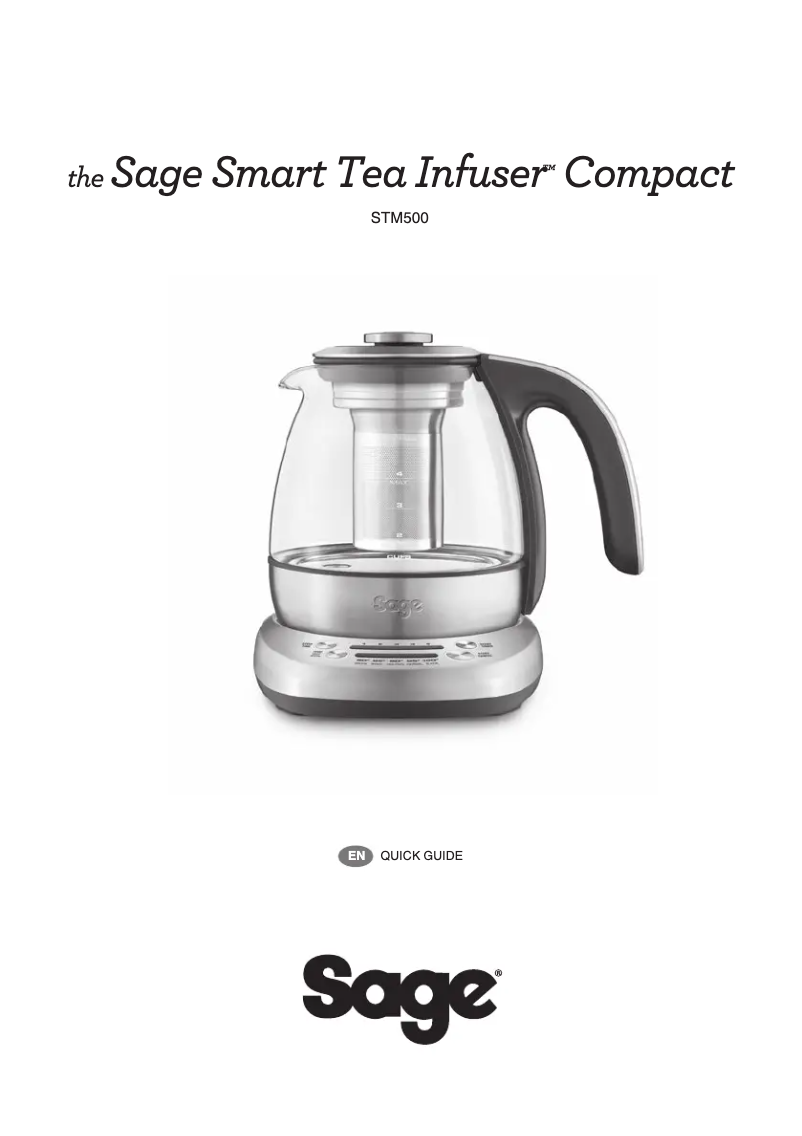 Image de la première page du manuel de l'appareil the Smart Tea Infuser Compact BTM500