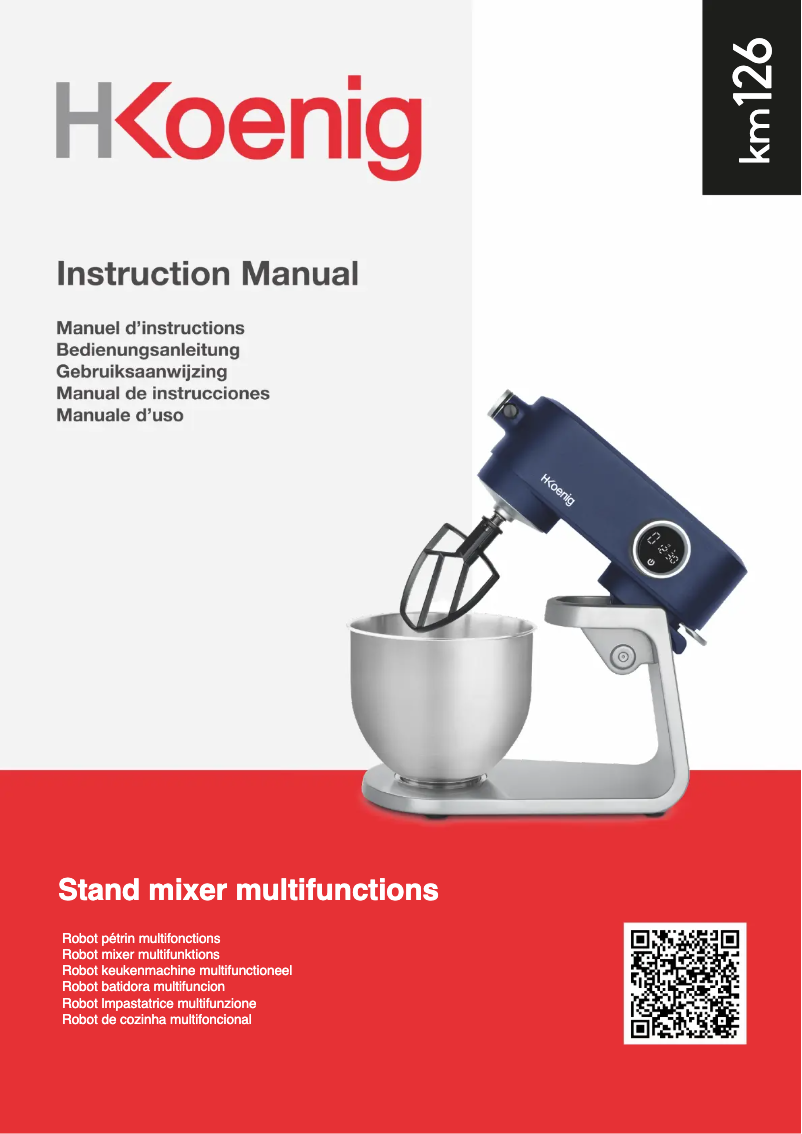 Page 1 de la notice Manuel utilisateur H.Koenig KM126