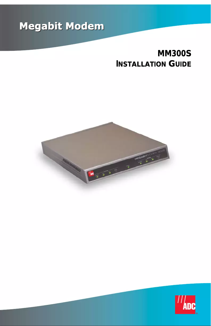 Image de la première page du manuel de l'appareil MM300S-3