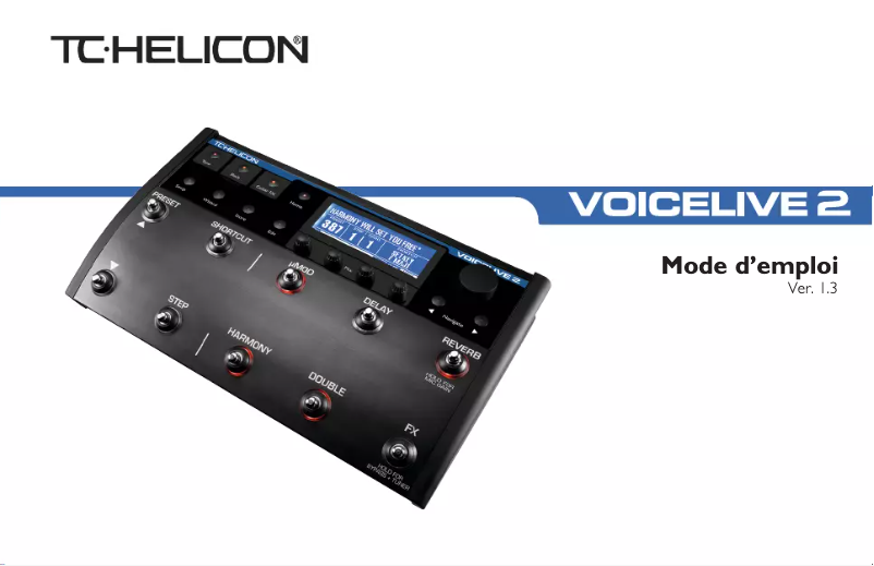 Page n°1 - Manuel utilisateur TC Helicon Voicelive 2