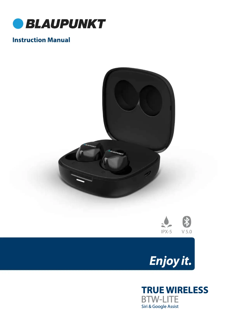 Page n°1 - Manuel utilisateur Blaupunkt BTW-Lite