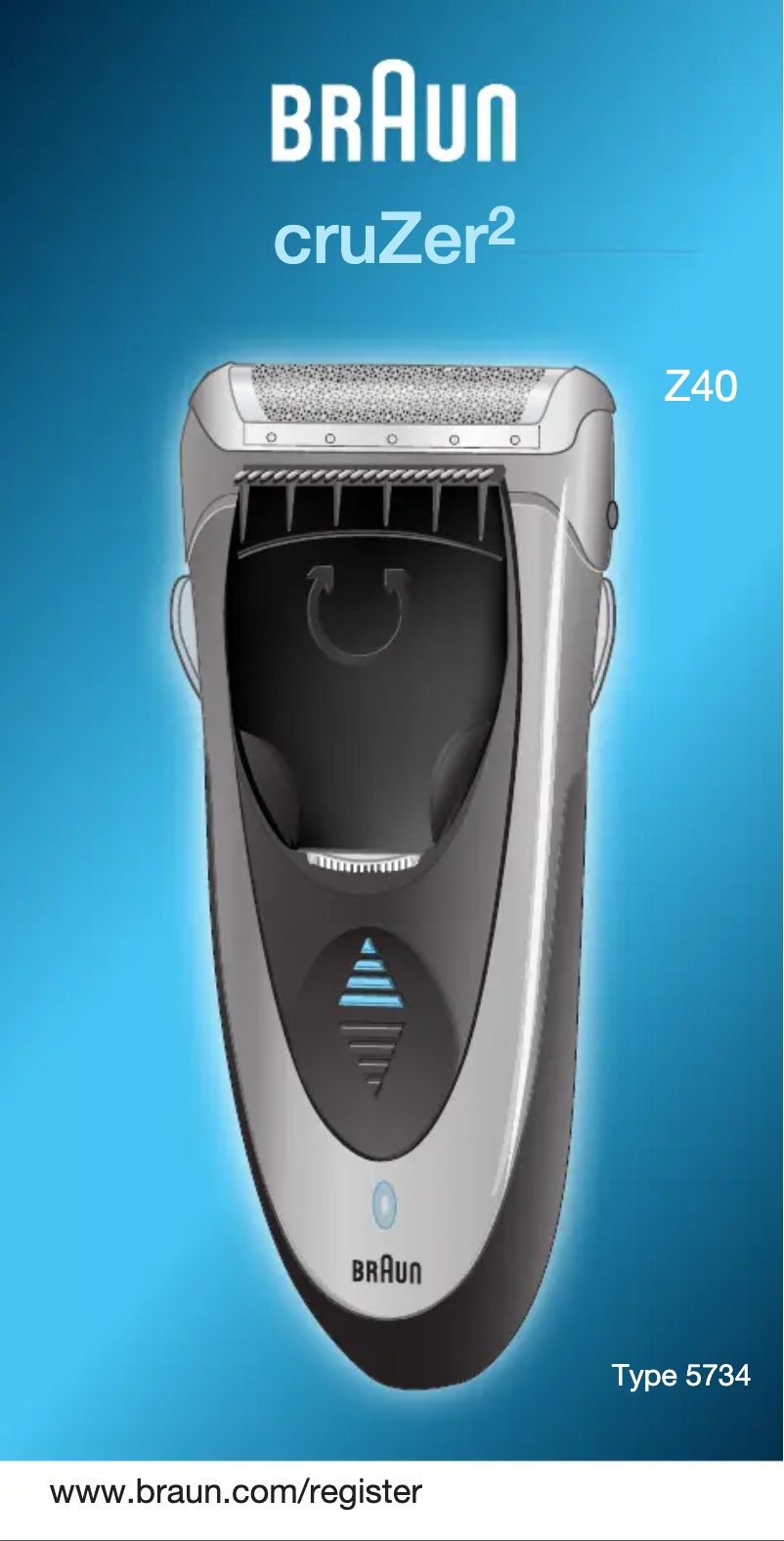 Página 1 del manual Manual de usuario Braun cruZer 2 Z40