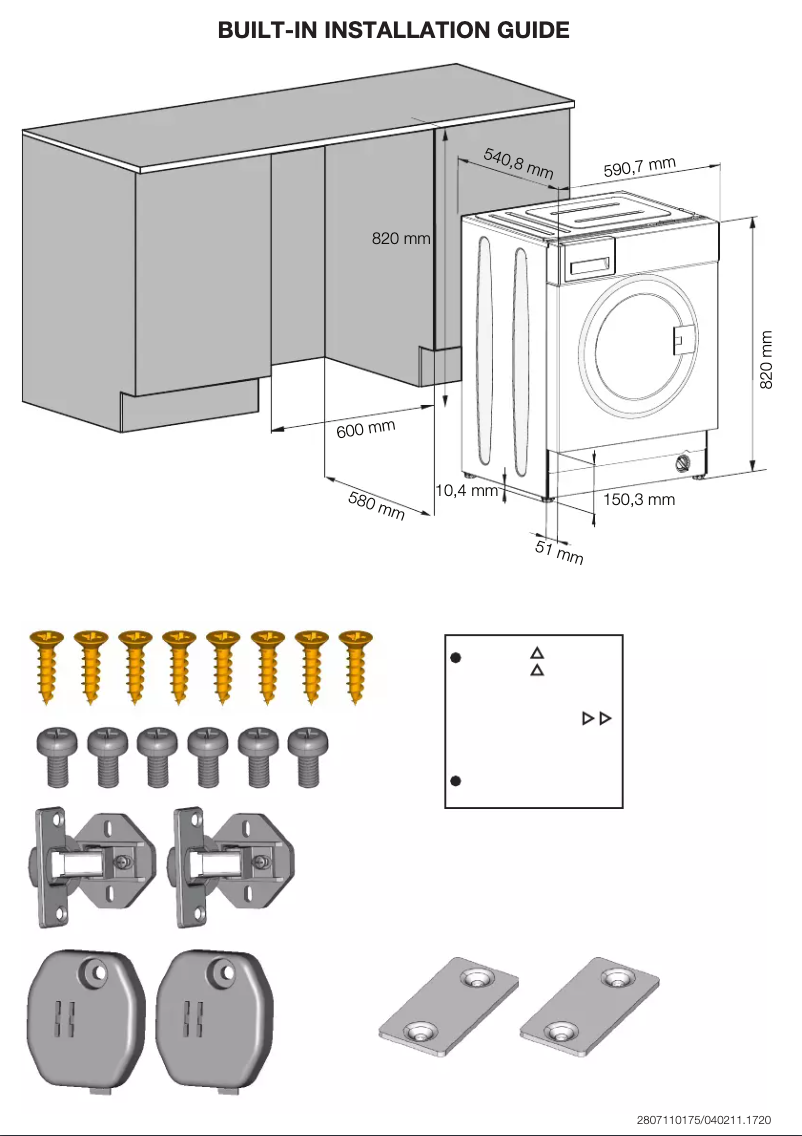 Page 1 de la notice Manuel utilisateur Blomberg WMI 7442 W20