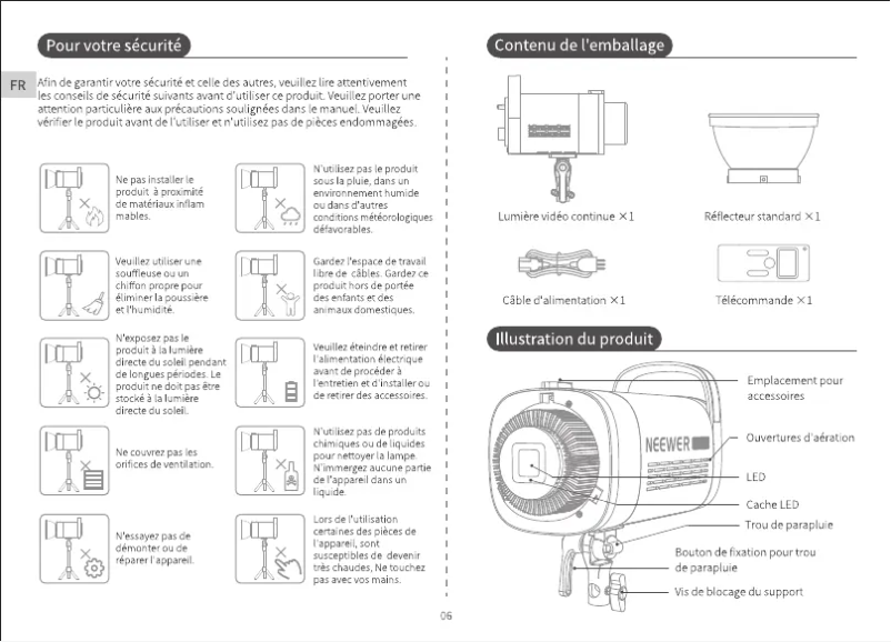 Página 1 del manual Manual de usuario Neewer CB150