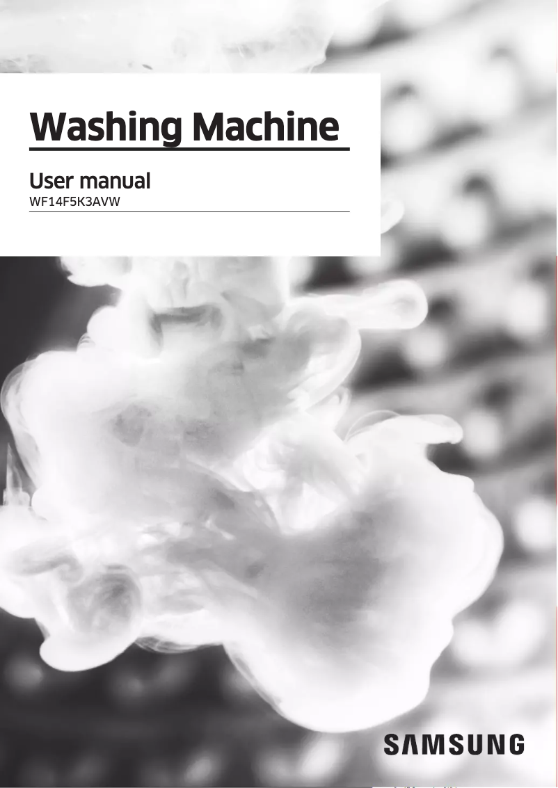 Page 1 de la notice Manuel utilisateur Samsung WF14F5K3AVW