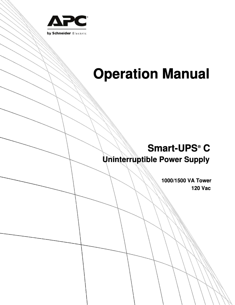 Página 1 del manual Manual de usuario APC Smart-UPS C 1500VA LCD 120V