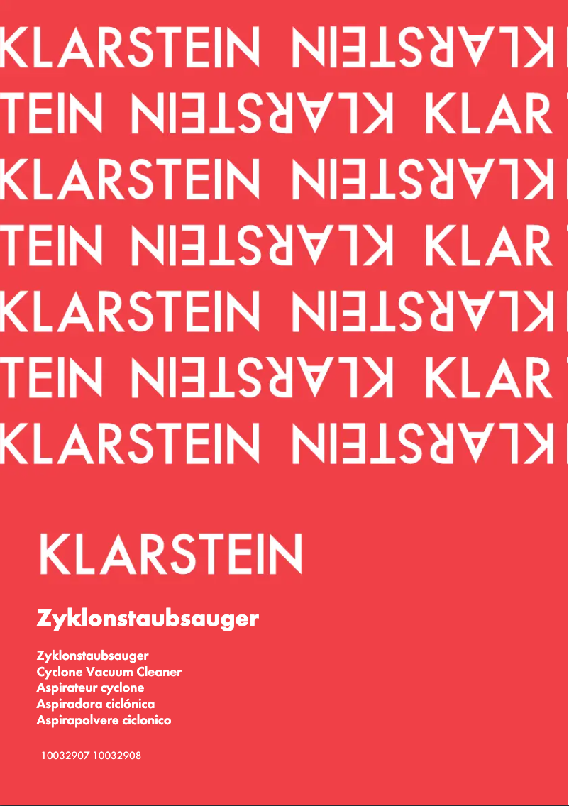 Page n°1 - Manuel utilisateur Klarstein 10032908