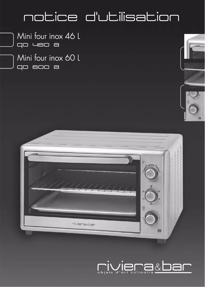 Page 1 de la notice Manuel utilisateur Riviera & Bar QO600A
