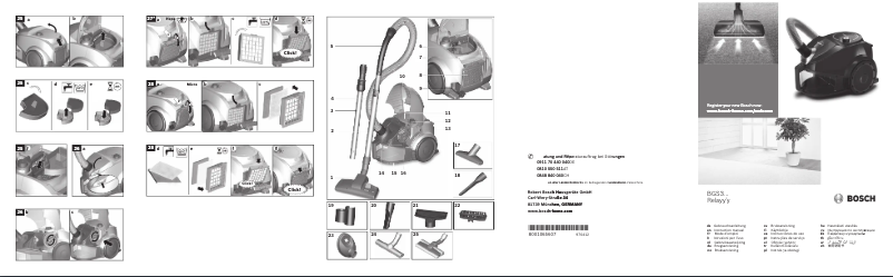 Page 1 de la notice Manuel utilisateur Bosch BGC3U120