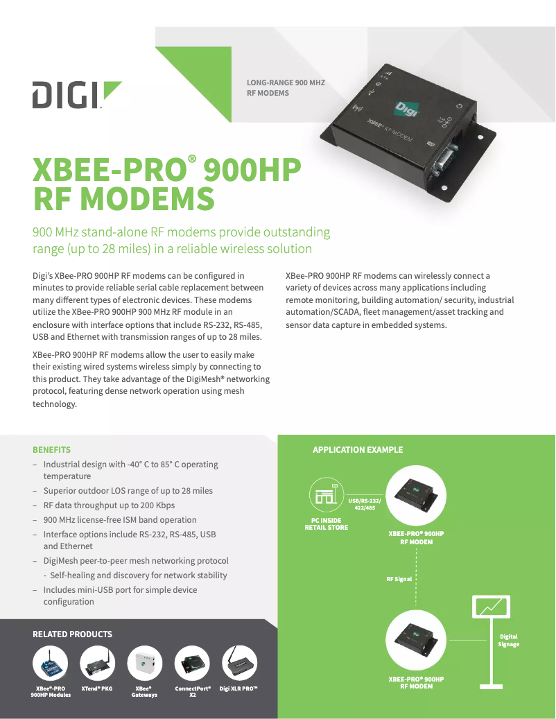 Page 1 of the manual User Manual Digi XM-M92-2P-AA