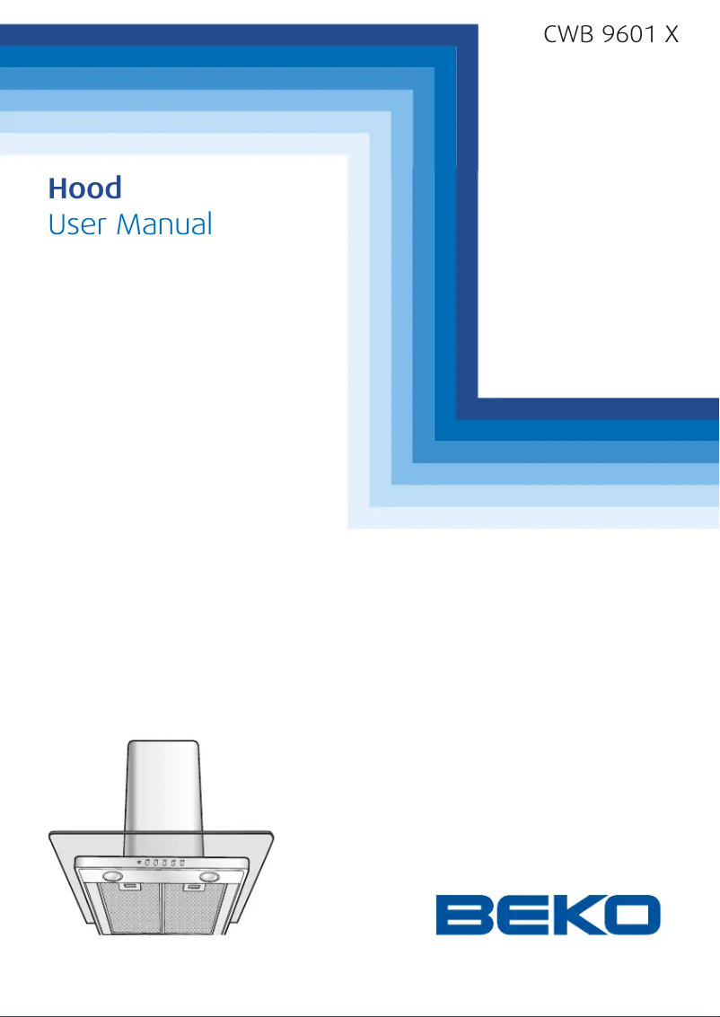 Page 1 de la notice Manuel utilisateur Beko CWB 9601 X