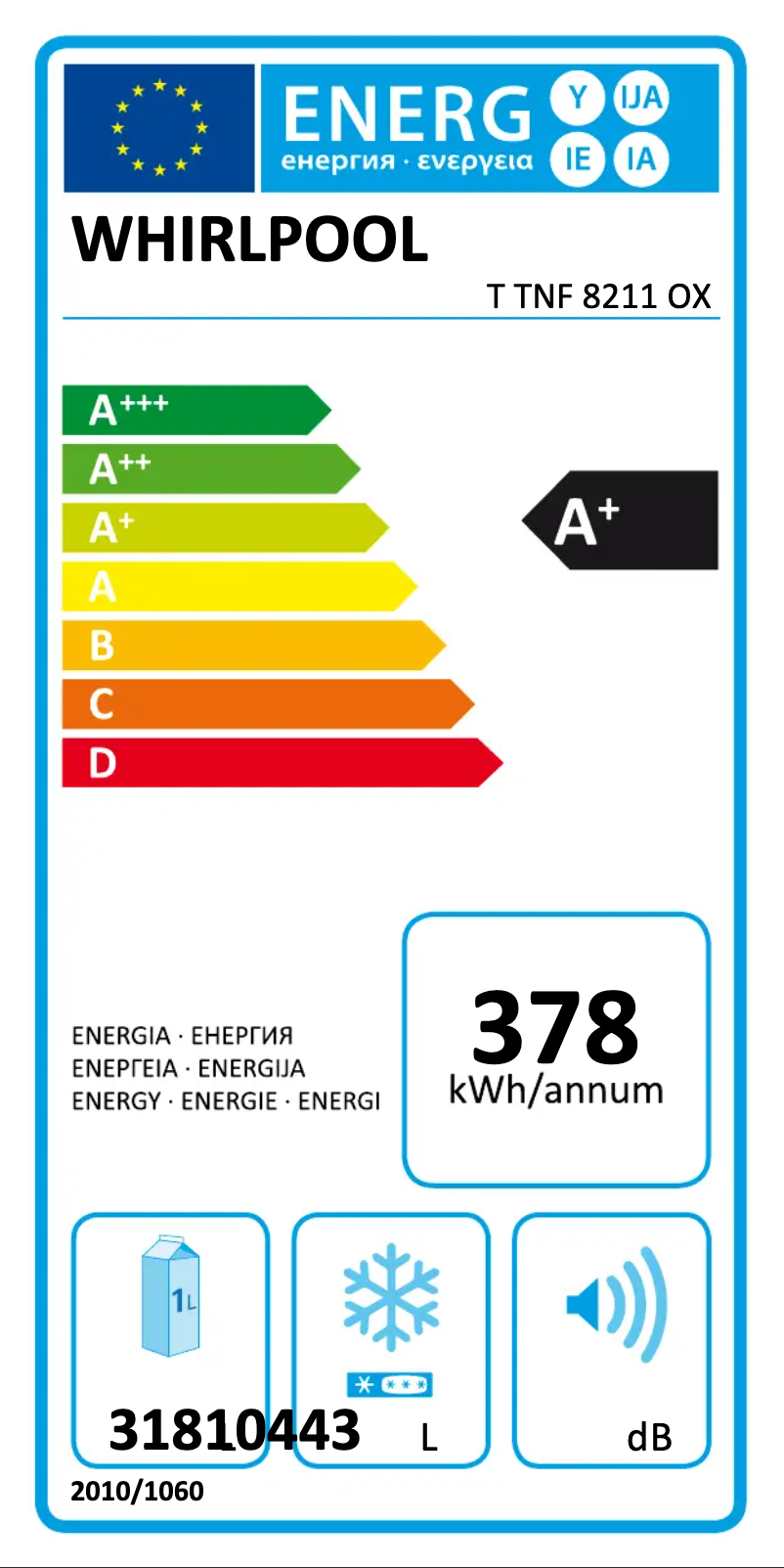 Image de la première page du manuel de l'appareil T TNF 8211 OX
