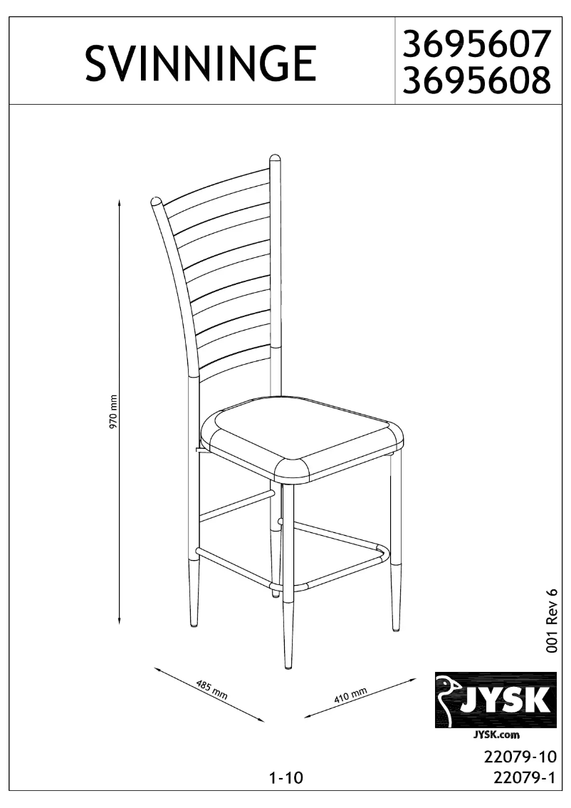 Page 1 de la notice Manuel utilisateur JYSK Svinninge