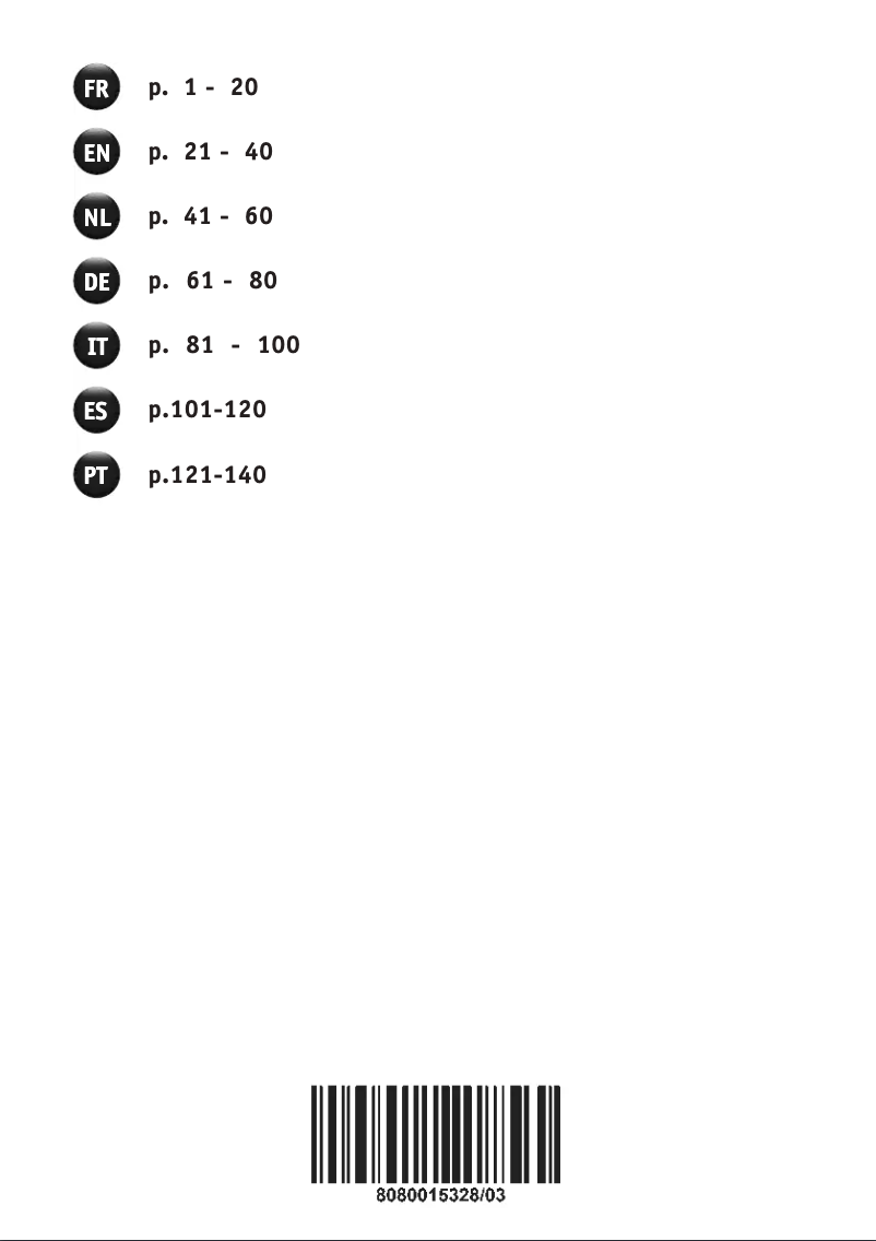 Page 1 de la notice Manuel utilisateur Moulinex I-Companion HF900110