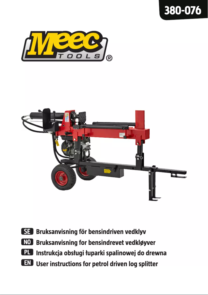 Page n°1 - Manuel utilisateur Meec Tools 380-076