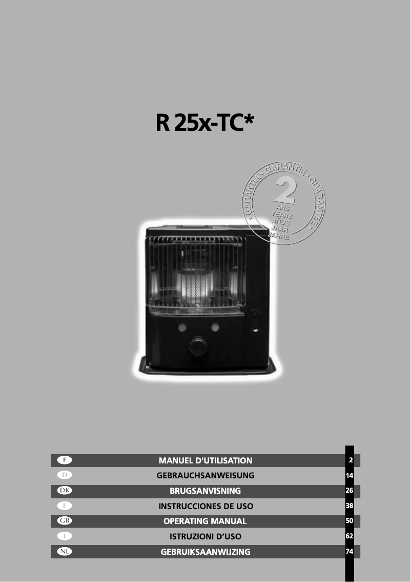 Image de la première page du manuel de l'appareil R253TC