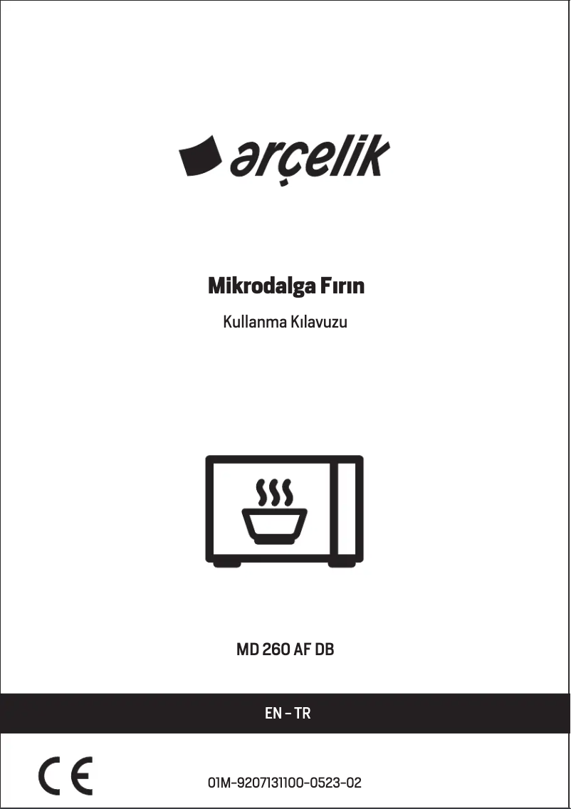 Page n°1 - Manuel utilisateur Arçelik MD 260 AF DB