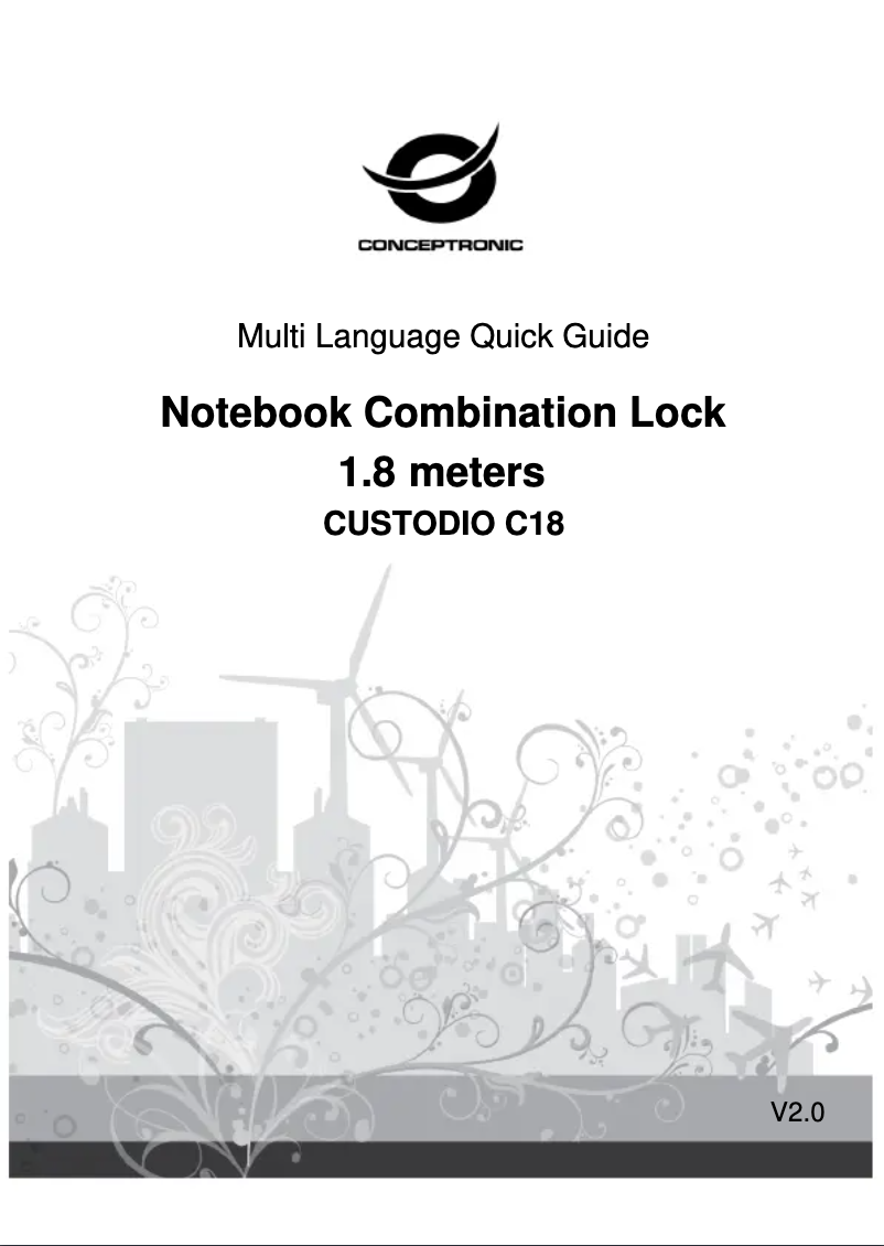 Page 1 de la notice Manuel utilisateur Conceptronic CUSTODIO C18