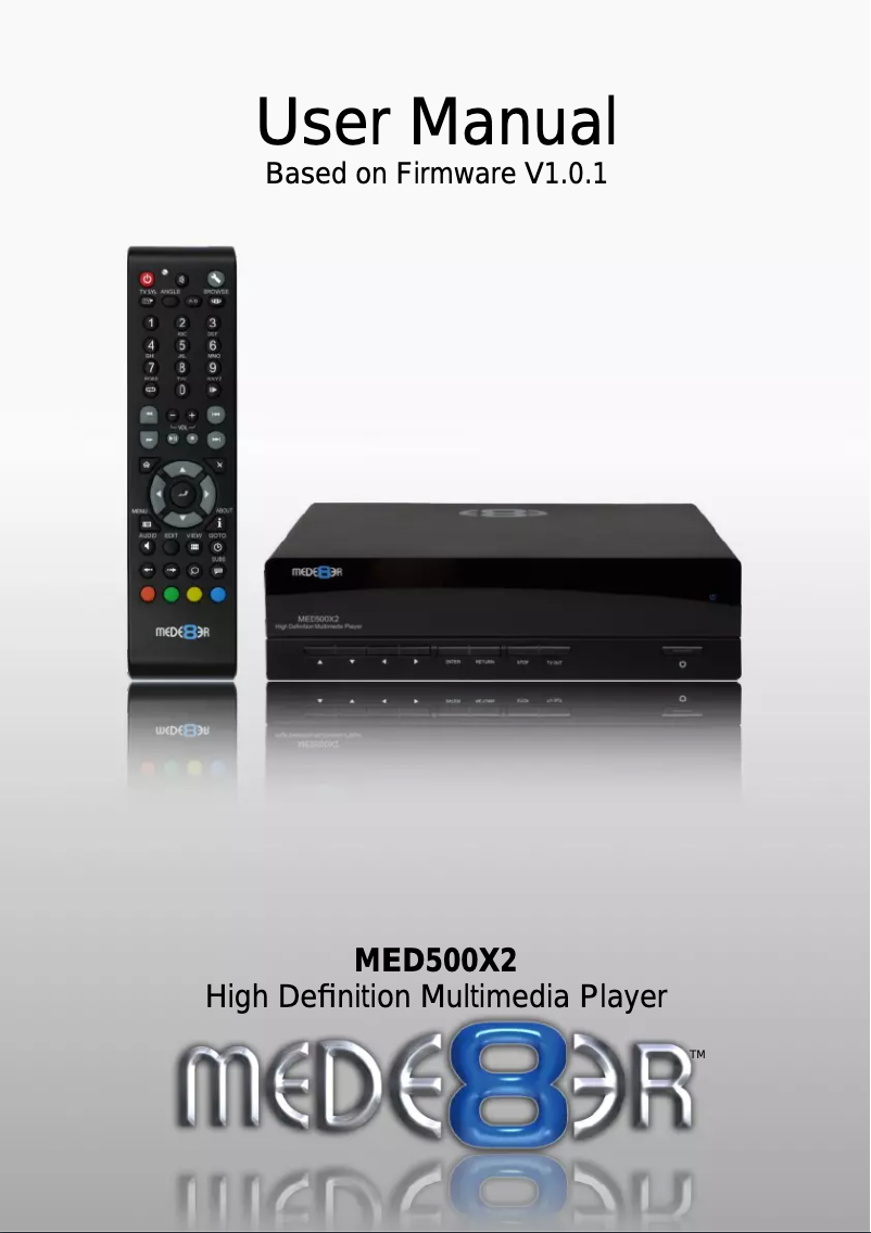 Page 1 de la notice Manuel utilisateur Mede8er MED500X2