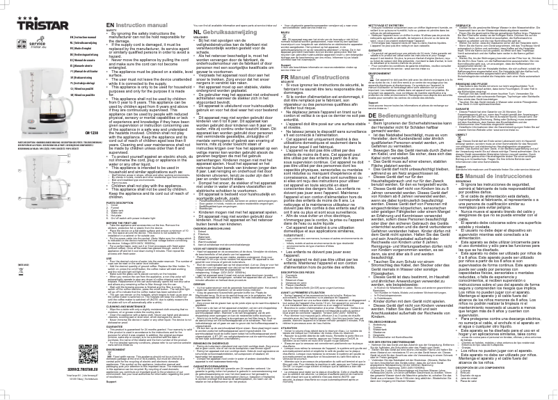 Image de la première page du manuel de l'appareil CM-1238